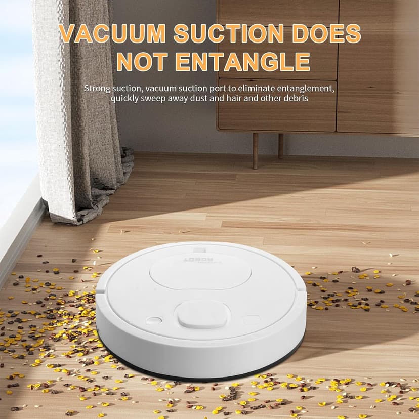Robot Vacuum, Featuring a 3-in-1 Comprehensive Cleaning System That vacuums and mops, with 2000Pa Suction Power. This Ultra-Thin and Quiet Robot Vacuum and mop is Ideal for pet Hair