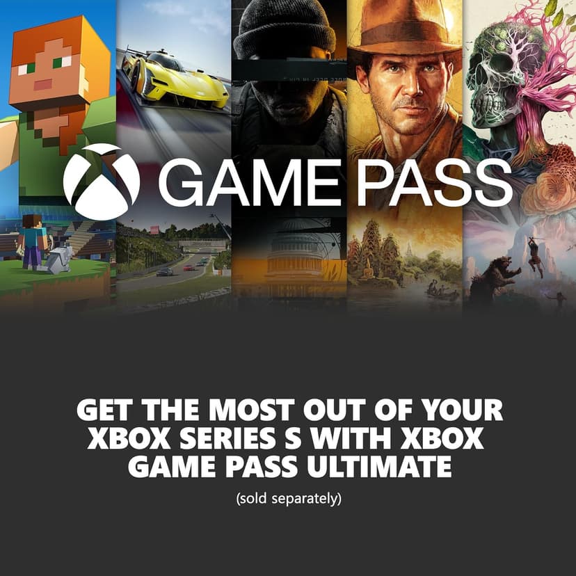 Xbox Series S - All Digital Gaming Console - 512GB SSD - Includes Xbox Wireless Controller - 120FPS - Robot White