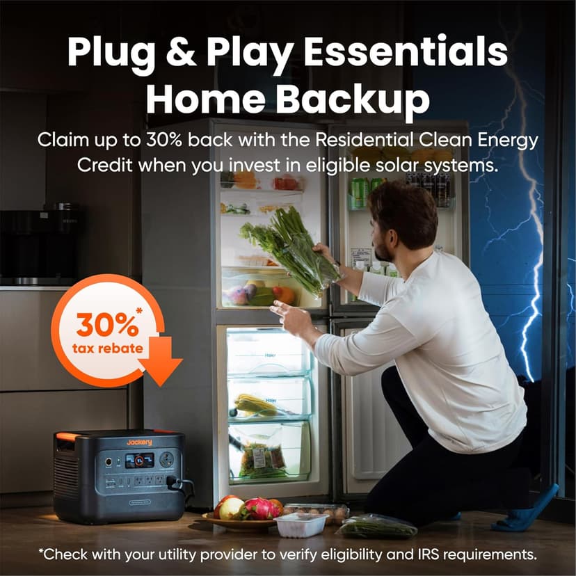 Jackery HomePower 3000 Portable Power Station with 2x 200W Solar Panels, 3600W (Surge 7200W) Output, 3072Wh LFP Battery Solar Generator, Essential Backup for Home Use, Power Outage, RV, Emergencies