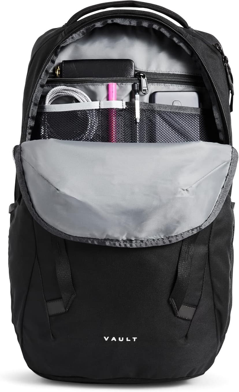The North Face Vault Everyday Laptop Backpack - Commuter Travel Bag, Water-Repellent Finish, Spacious Compartment, TNF Black-NPF, One Size | Everyday, PFAS Free