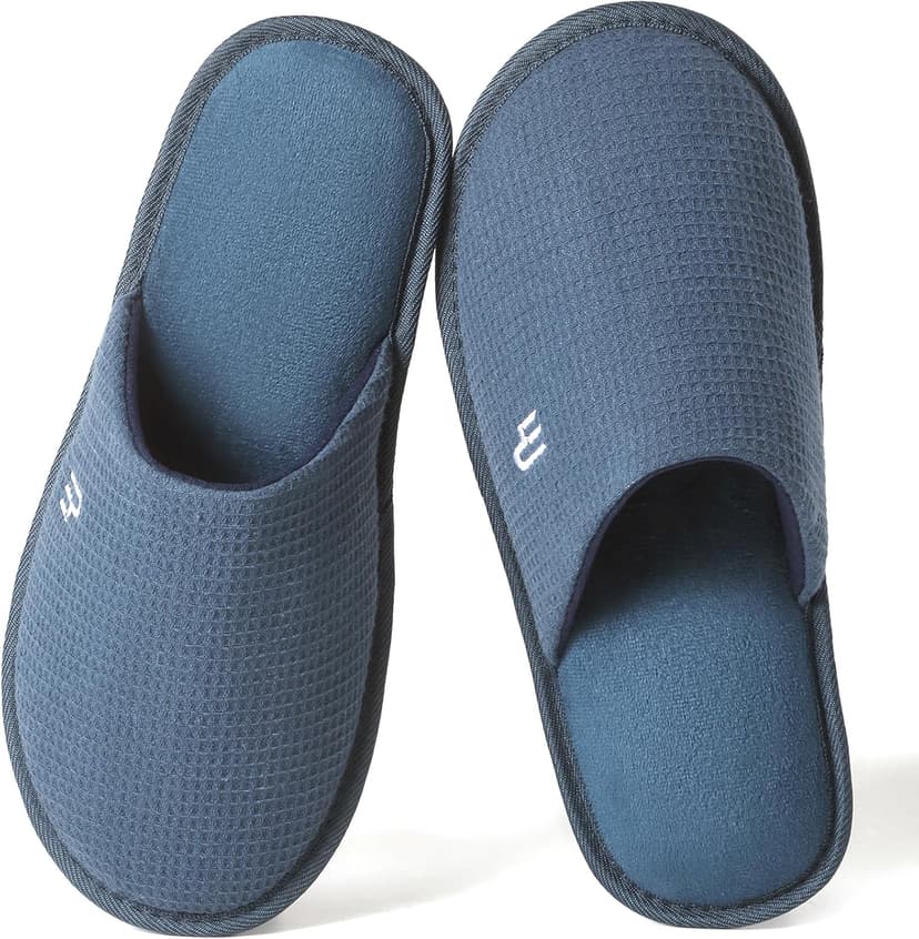Takeaslip Mens Memory Foam Slippers Lightweight House Shoes for Indoor Outdoor Travel