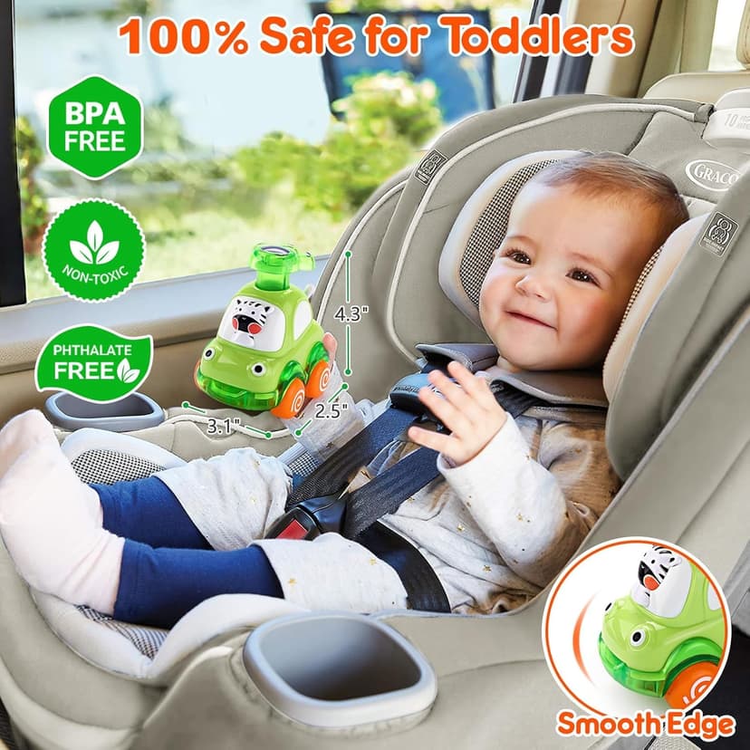 Cars Toys for 1 Year Old Boy Birthday Gift: Press and Go Toys Cars for Toddlers 1-3 Baby Toys 12-18 Months Toddler Toys Age 1-2 One Year Old Boy Toys First Birthday Gifts for 1-3 Year Old Boys Girls