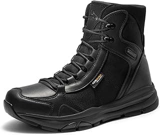 NORTIV 8 Men's Lightweight Military Tactical Work Boots Outdoor Hiking Motorcycle Combat Boots