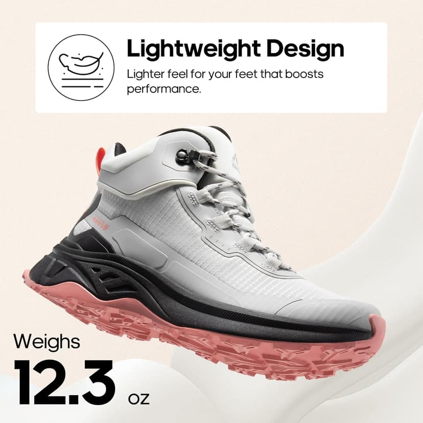 NORTIV 8 Women's Waterproof Lightweight Hiking Boots Trekking for Outdoor