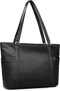 befen Genuine Leather Laptop Tote Bag for Women, Womens 15 Inch Computer Bags Work Totes Purse Shoulder Purses Handbags