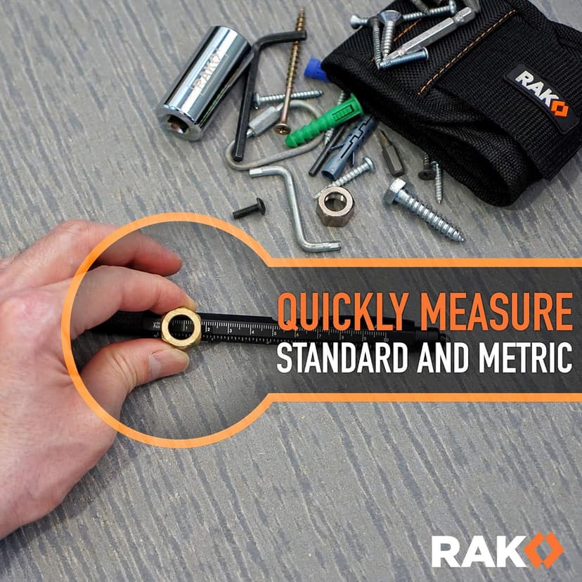 RAK Multitool Pen - Multi-Tool Pens, LED Light, Flathead, Phillips Screwdrivers, Level, Ruler, Bottle Opener, and Stylus. Cool Gadgets Gifts for Men, Dad, EDC Pen Tool, Gift-Ready Box, Pack of 2