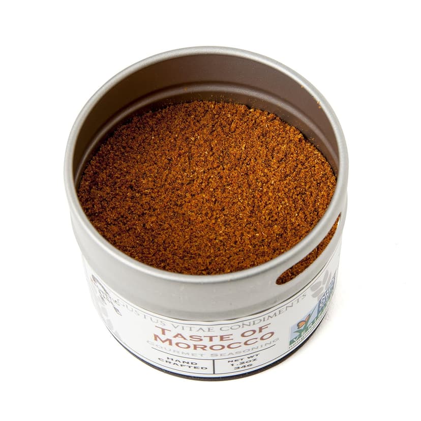 Gourmet World Flavors Seasoning Collection | Non GMO Verified | 6 Magnetic Tins | Spice Blends | Crafted in Small Batches by Gustus Vitae | #68