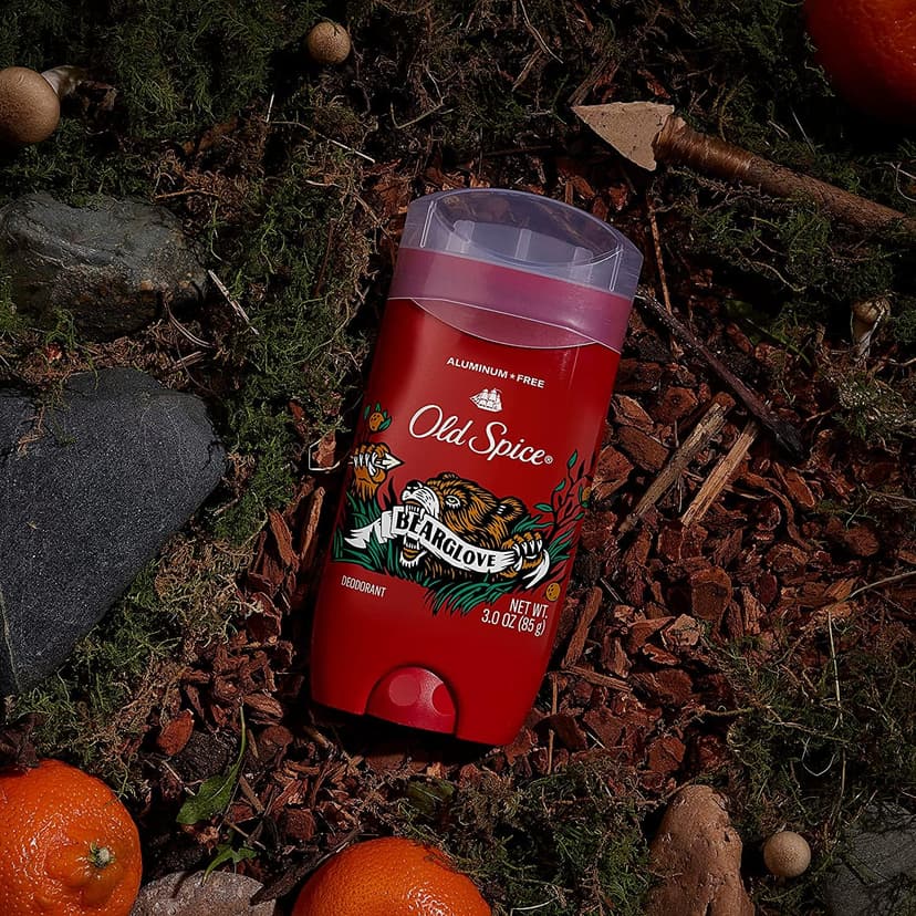 Old Spice Aluminum Free Deodorant for Men, 24/7 Odor Protection, 24/7 Freshness & Lasting Scent, Bearglove Scent, 3.0 oz with Travel Size Swagger Body Wash (Pack of 4)