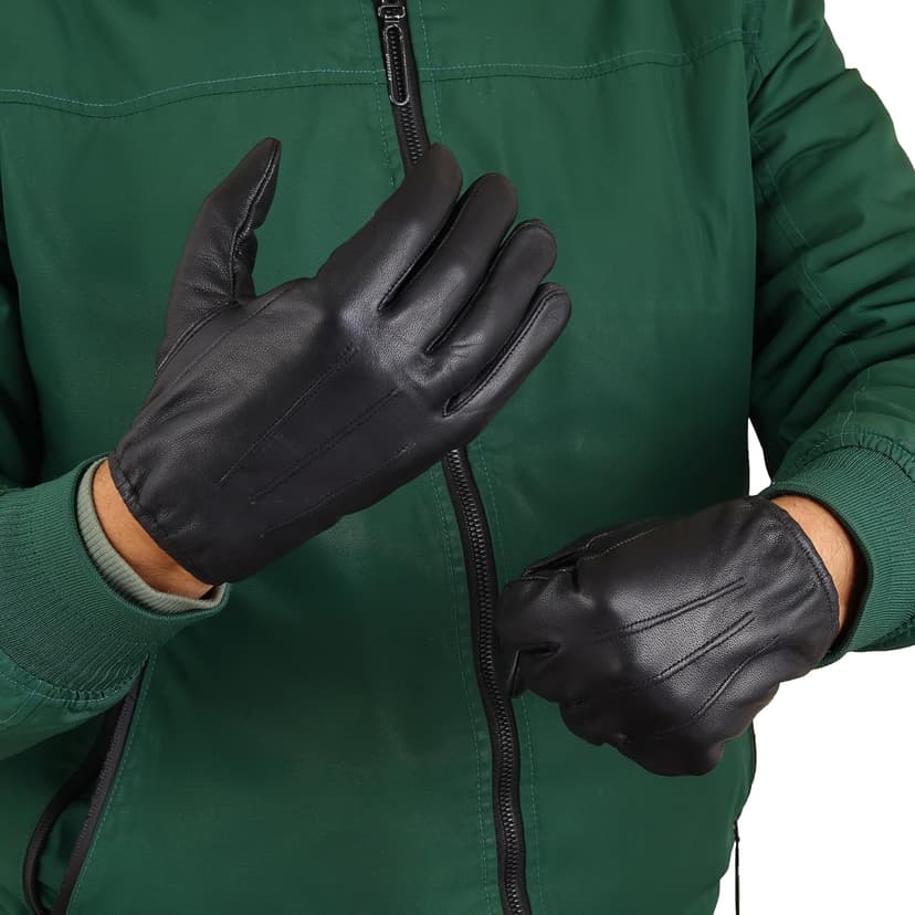 M&H Since 1978 Driving Gloves for Men - Mens Leather Car Gloves
