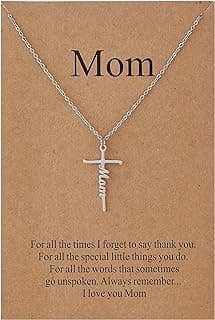 Lcherry Faith Cross Pendant Necklace for Women Religious Christian Jewelry Mother's Day Gifts for Women