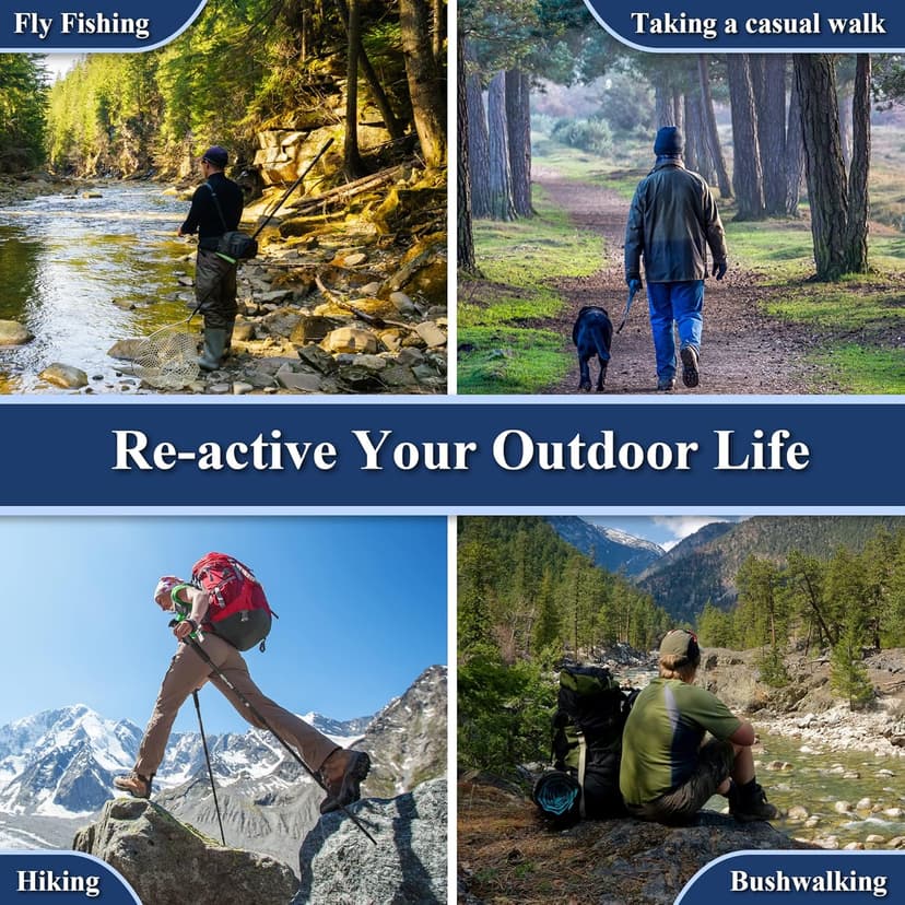 TheFitLife Nordic Walking Trekking Poles - 2 Sticks with Anti-Shock and Quick Lock System, Telescopic, Collapsible, Ultralight for Hiking, Camping, Mountaining, Backpacking, Walking, Trekking