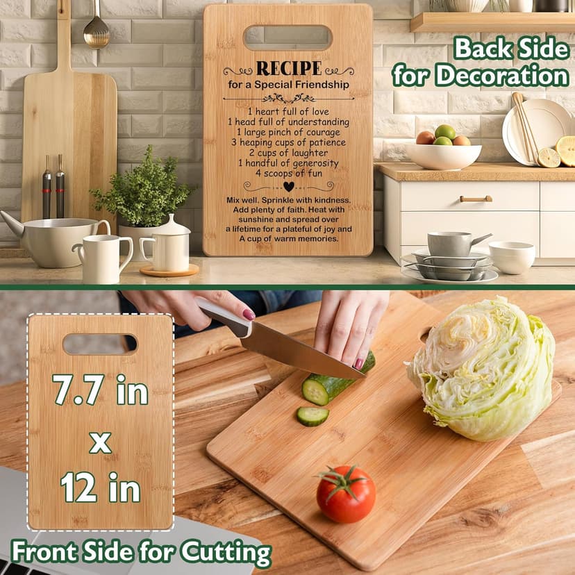 Friendship Gifts for Women Friends Birthday, Bff Gifts, Bestie Gifts for Women, Best Friend Cutting Board Gifts, Inspirational Gifts for Female Friends