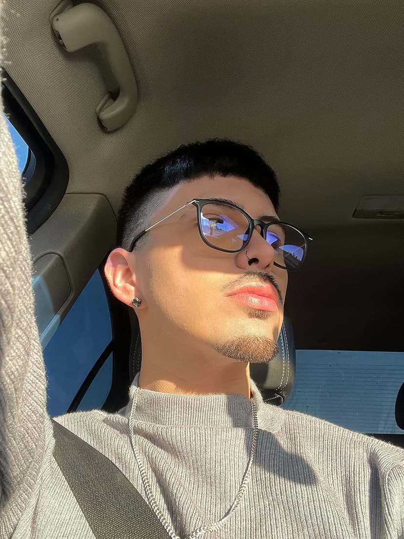 VISOONE Anti Slip TR90 Blue Light Blocking Glasses Size M Eyewear Frame with Anti Glare Eye Protection for Women GaeL