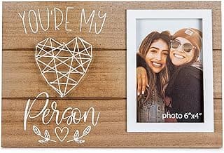 You're My Person Best Friends Picture Frame - Friend Birthday Gift for Women, BFF, Bestfriend, Besties - Long Distance Friendship for Soul Sisters, Big Sis - 4x6 Inches Cute Photo