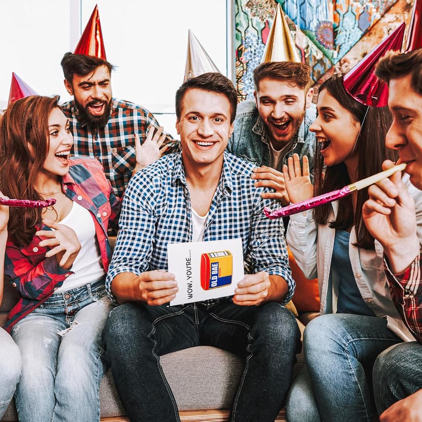 Funny Birthday Card for Men or Women - for Boyfriend, Girlfriend, bf, gf, Husband, Wife, Sister, Brother, etc | for him or her - Gag joke gift | 21st 25th 30th 40th 50th 60th 65th 70th