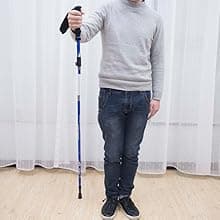 A ALAFEN Aluminum Collapsible Ultralight Travel Trekking Hiking Pole for Men and Women (Fits 5'3" - 6'2")