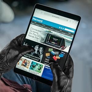 Alepo Genuine Sheepskin Leather Gloves for Men, Winter Warm Touchscreen Texting Cashmere Lined Driving Motorcycle Gloves