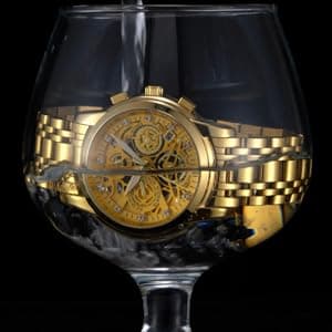 NEKTOM Watches for Men with Stainless Steel, Quartz Analog Watch with Date, Luxury Minimalist Dress Mens Watches, Chronograph Watch, 3ATM Waterproof, Black Wristwatch, Gifts for Men