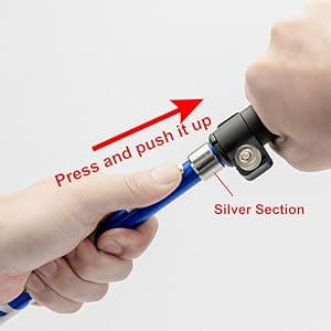 A ALAFEN Aluminum Collapsible Ultralight Travel Trekking Hiking Pole for Men and Women (Fits 5'3" - 6'2")