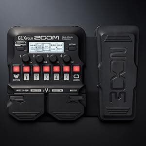 Zoom G1X Four Multi-Effects Processor with Expression Pedal for Electric Guitar