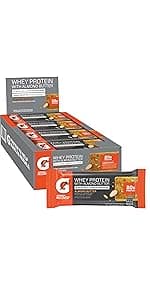Gatorade Whey Protein Recover Bars, Chocolate Chip, 2.8 ounce(Pack of 12)