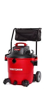 CRAFTSMAN CMXEVBE17596 20 Gallon 6.5 Peak HP Wet Dry Vac, Heavy-Duty Shop Vacuum Wet and Dry with Filter, Dust Bag, Hose and Attachments for Shop, Garage, Jobsite Cleaning