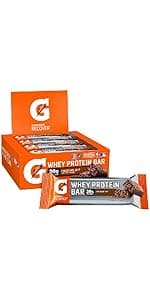 Gatorade Whey Protein Recover Bars, Chocolate Chip, 2.8 ounce(Pack of 12)