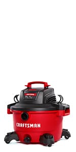 CRAFTSMAN CMXEVBE17596 20 Gallon 6.5 Peak HP Wet Dry Vac, Heavy-Duty Shop Vacuum Wet and Dry with Filter, Dust Bag, Hose and Attachments for Shop, Garage, Jobsite Cleaning