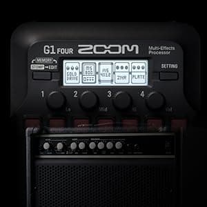 Zoom G1X Four Multi-Effects Processor with Expression Pedal for Electric Guitar