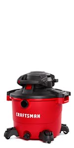 CRAFTSMAN CMXEVBE17596 20 Gallon 6.5 Peak HP Wet Dry Vac, Heavy-Duty Shop Vacuum Wet and Dry with Filter, Dust Bag, Hose and Attachments for Shop, Garage, Jobsite Cleaning
