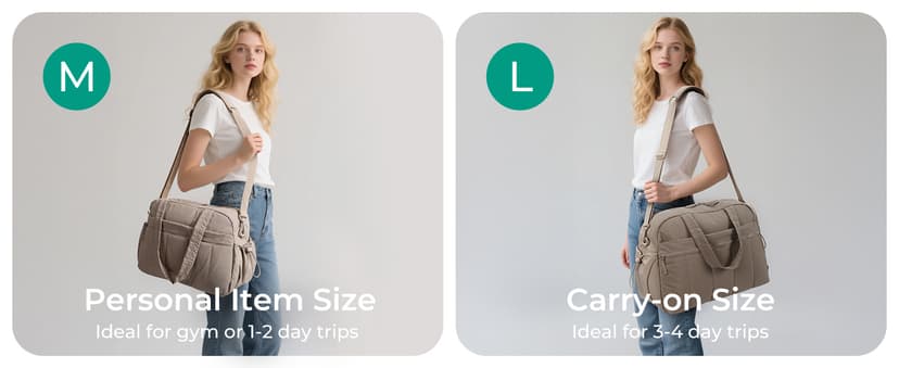 BAGSMART Gym Bag for Women, Duffle Bag for Travel with Wet Pocket, Lightweight Carry on Weekender Duffel, Water Resistant