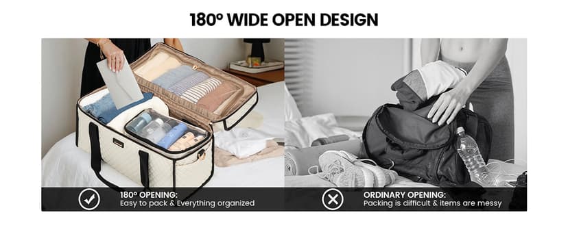 LOVEVOOK Travel Duffle Bag - Weekender & Overnight Bag with Toiletry & Wet Pocket, Carry-On Size, 3pc Set