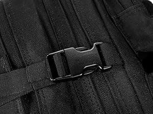 LHI Military Tactical Backpack for Men and Women 45L Army 3 Days Assault Pack Bag Large Rucksack with Molle System - Black