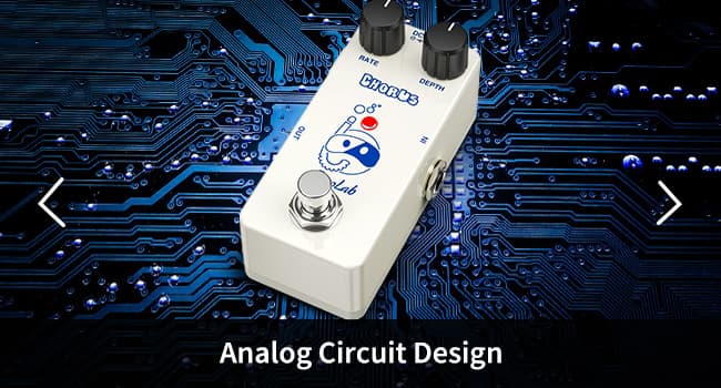 Pogolab Chorus Pedal, Chorus Guitar Pedal, Mini Analog Chorus Pedal, DC 9V, True Bypass for Electric Guitar