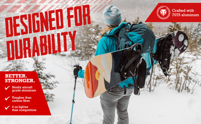 TrailBuddy Trekking Poles – Lightweight 7075 Aluminum Hiking Poles for Women, Men & Seniors – Collapsible Walking Sticks for Travel, Trails & Balance