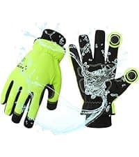 Safety Work Gloves PU Coated-12 Pairs,Red Seamless Knit Glove with Polyurethane Coated Smooth Grip on Palm & Fingers, for Men and Women, Ideal for General Duty Work (Large)