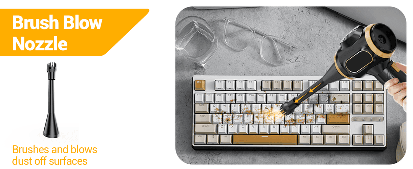 Scstartx Portable Car Vacuum Cordless Mini Handheld Vacuums Cleaner Rechargeable with LCD Display and Multi-Nozzles, High Power Hand held Cleaners for Car, Home, Office, Sofa, Pet Hair,Keyboard