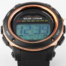 MASTOP Solar Watch Neutral LED Digital Watch Military Waterproof Sports Watch Black