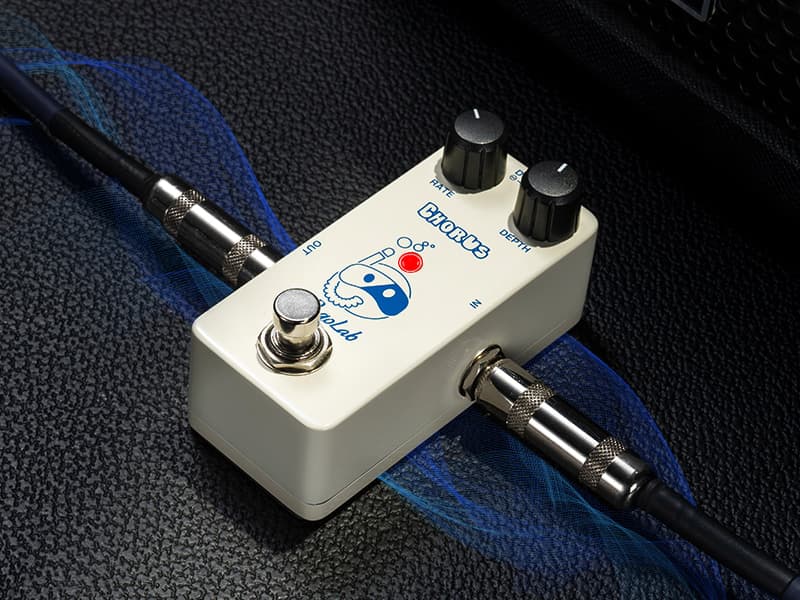 Pogolab Chorus Pedal, Chorus Guitar Pedal, Mini Analog Chorus Pedal, DC 9V, True Bypass for Electric Guitar