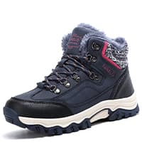 TARELO SINCE 1986 TARELO Womens Hiking Boots Fur Lined Snow Shoes Winter Warm Ankle Booties Lady Non Slip Walking Fashion Boot