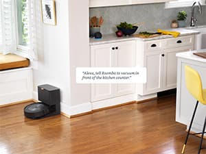 iRobot Roomba j6+ Self-Emptying Robot Vacuum – Identifies and Avoids Pet Waste & Cords, Empties Itself for Up to 60 Days, Smart Mapping, Compatible with Alexa, Ideal for Pet Hair