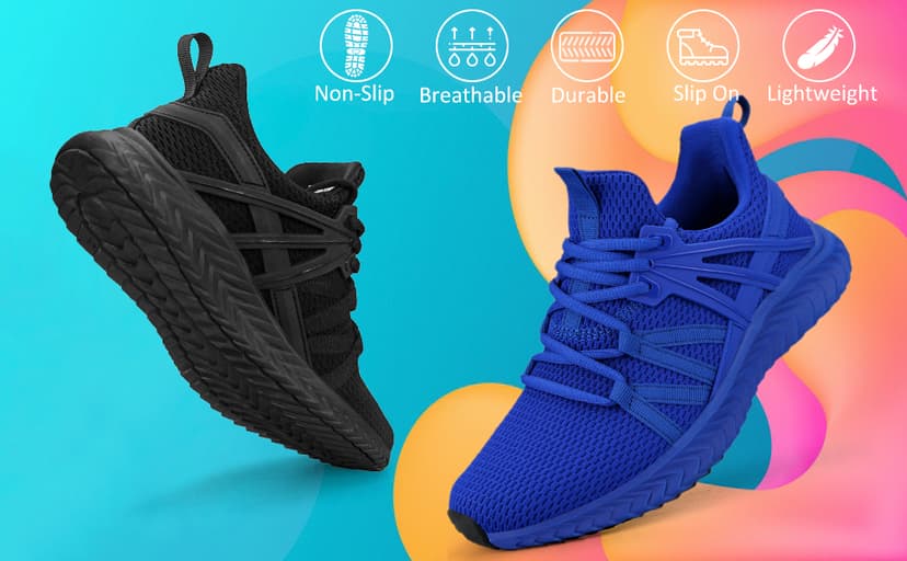 Abboos Womens Slip On Sneakers Women Walking Tennis Shoes Lightweight Casual Sneakers for Gym Travel Work