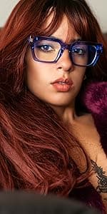 VISOONE Lightweight Blue Light Blocking Glasses Square with Anti Computer Glare for Gaming Men and Women MONTANA