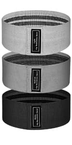 Resistance Bands for Working Out, 5-Pack Elastic Loop Exercise Bands for Strength Training Stretching, Home Gym Equipment for Pilates Yoga Physical Therapy, Leg Glute Arm Workout Kit for Women Men