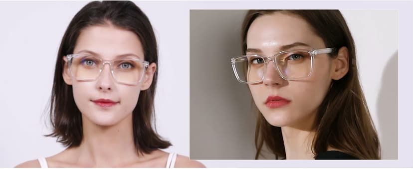 ANDWOOD Blue Light Blocking Glasses Men Women Computer Filter Large Frame Bluelight Blocker Anti Blue Ray Lightweight AR002