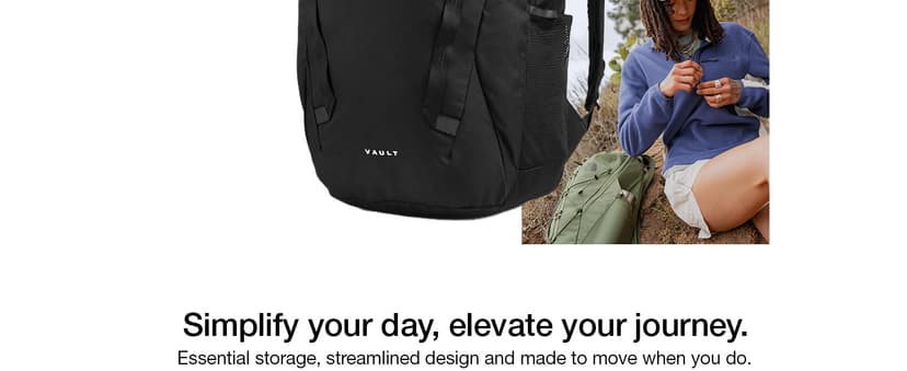 The North Face Vault Everyday Laptop Backpack - Commuter Travel Bag, Water-Repellent Finish, Spacious Compartment, TNF Black-NPF, One Size | Everyday, PFAS Free