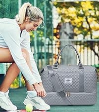 LOVEVOOK Travel Duffle Bag,Weekender Bags for Women with Shoe Compartment,Carry on Overnight Bag with Toiletry Bag,Gym Duffel Bag with Wet Pocket, Hospital Bags for Labor and Delivery