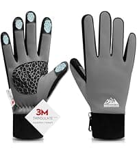 Bruvoalon Winter Gloves for Women & Men, 3M Thermal Insulation, Lycra Fabric, Touchscreen, Anti-Slip