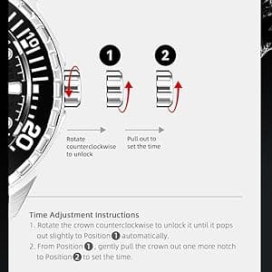 NORTH EDGE Solar Powered Dive Watch Women Men’s Watch, 1000FT/300M Water Resistance, Luminous Dial, Silicone Strap