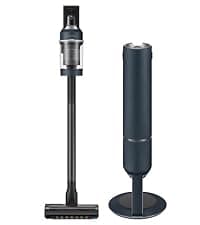 Samsung BESPOKE Jet Cordless Stick Vacuum Cleaner w/ Clean Station, Powerful Multi-Surface Floor Cleaning for Carpet, Hardwood, Tile, 5-Layer Filter, Lightweight, VS20A9580VB/AA, 2023, Midnight Blue